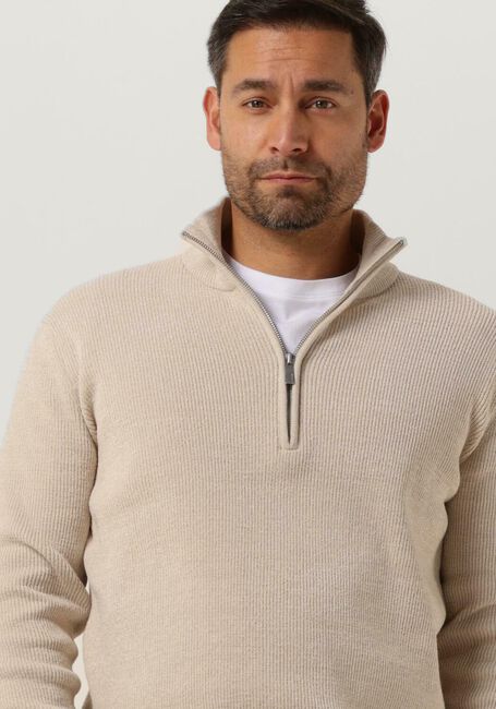 Gebroken wit SELECTED HOMME Trui SLHRODNEY LS HIGH NECK HALF ZIP - large
