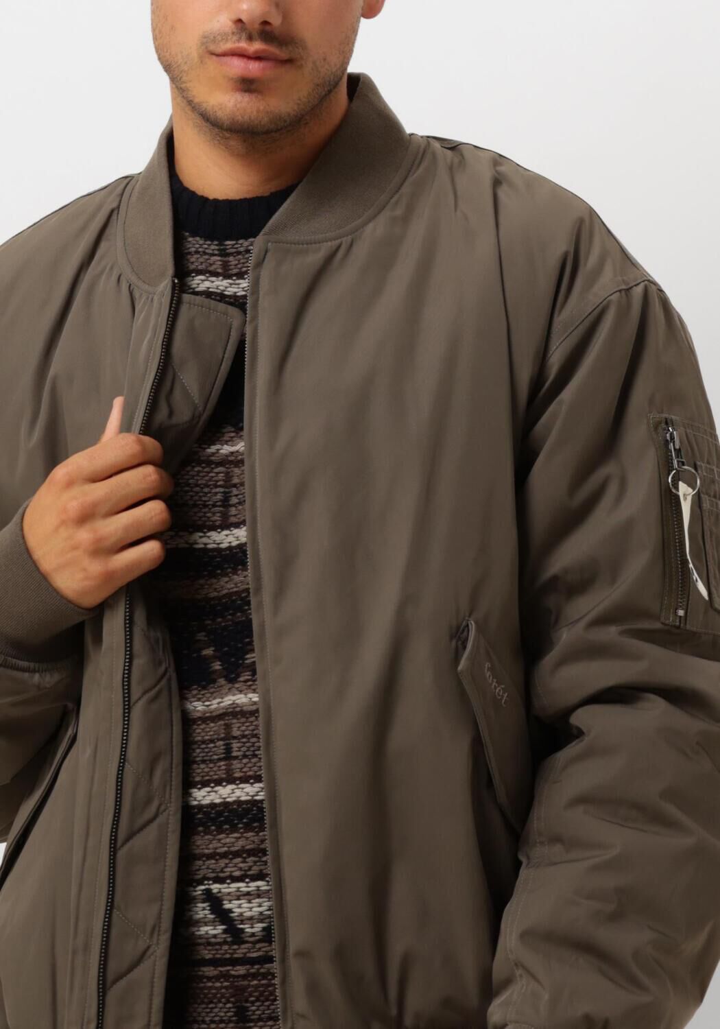 FORÉT Forét Heren Jassen Bow Bomber Jacket Donkergroen