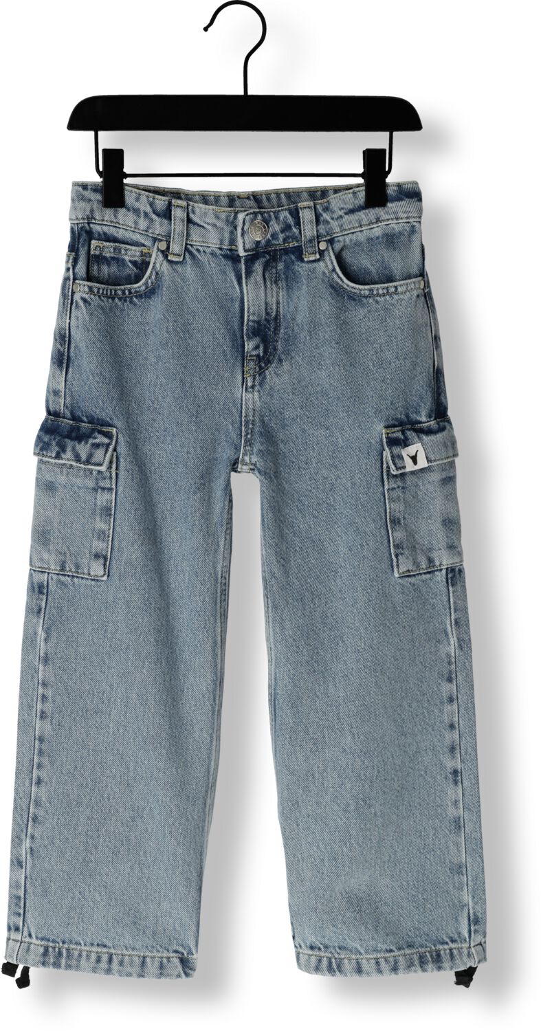 Alix the Label Alix Mini straight fit jeans denim blue Blauw Meisjes Katoen Effen 110 116