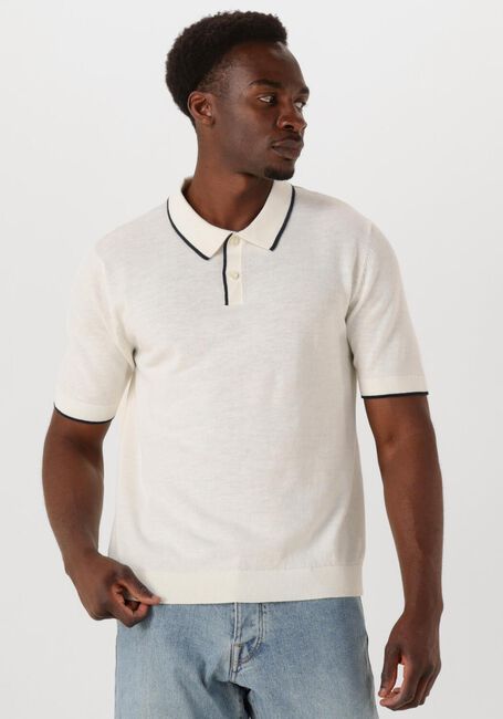 Witte SELECTED HOMME Polo SLHFAVE SPORT ZIP SS POLO NOOS - large