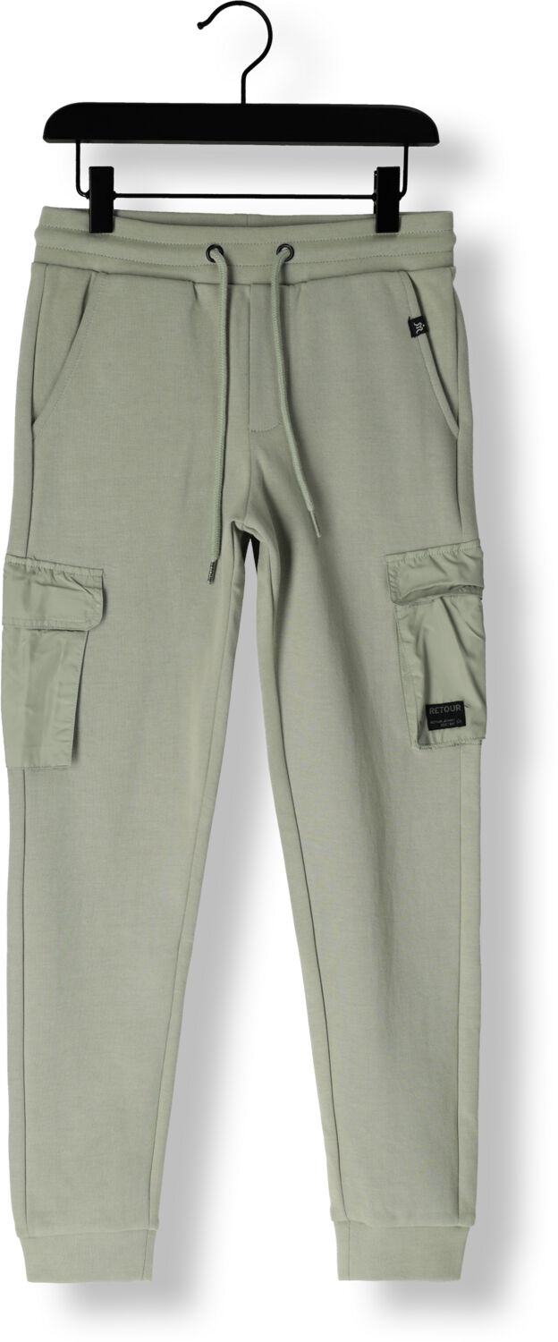 Retour Jeans straight cargo broek groen