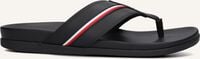 Zwarte TOMMY HILFIGER Teenslippers HILFIGER TOE POST - medium