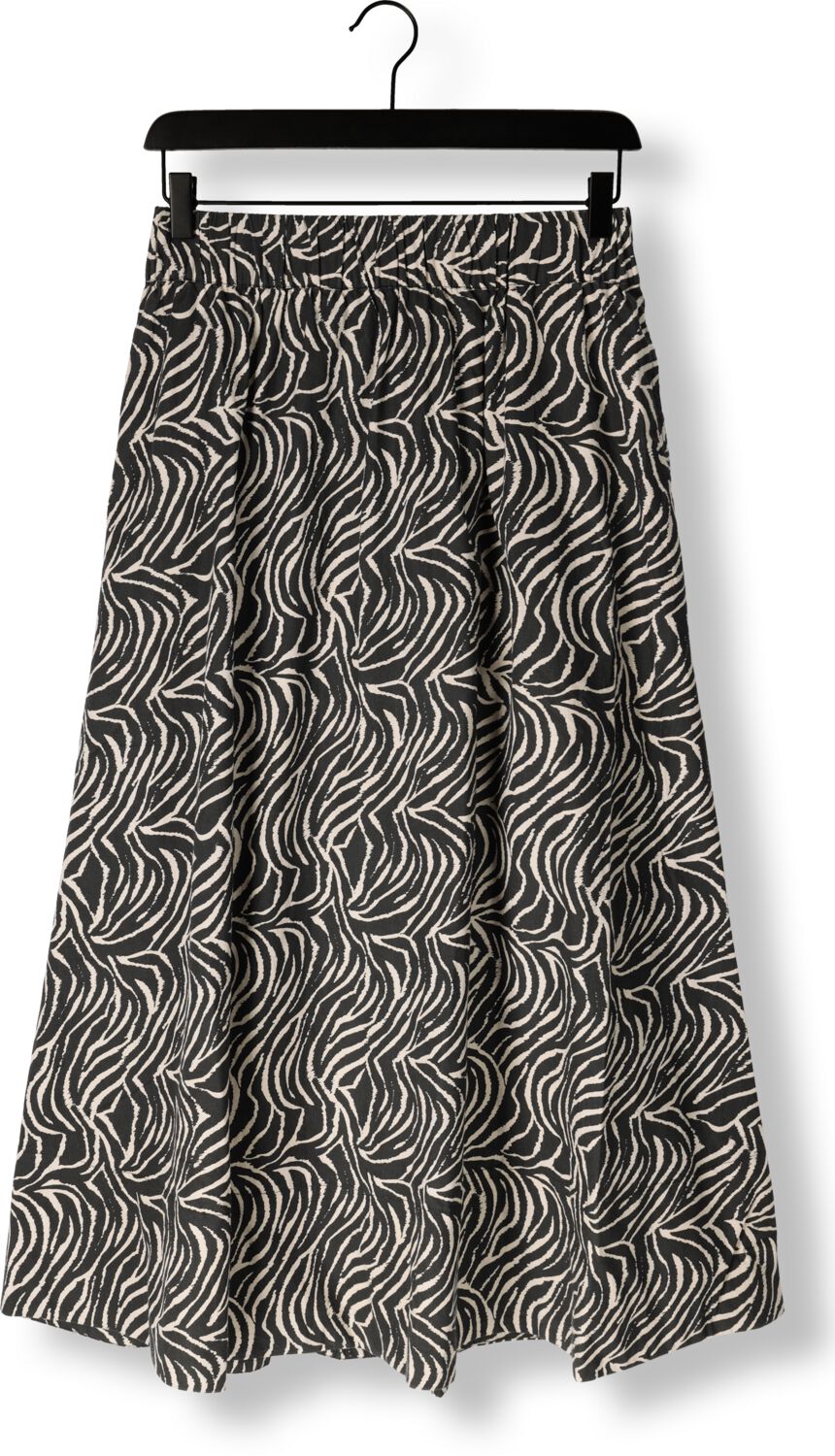 NEO NOIR Dames Rokken Yara Zebra Long Skirt Zwart