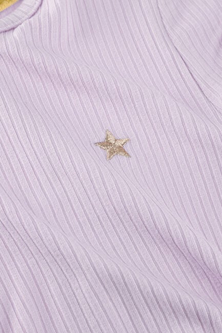 Paarse LIKE FLO T-shirt ELISE RIB SS SHIRT - large