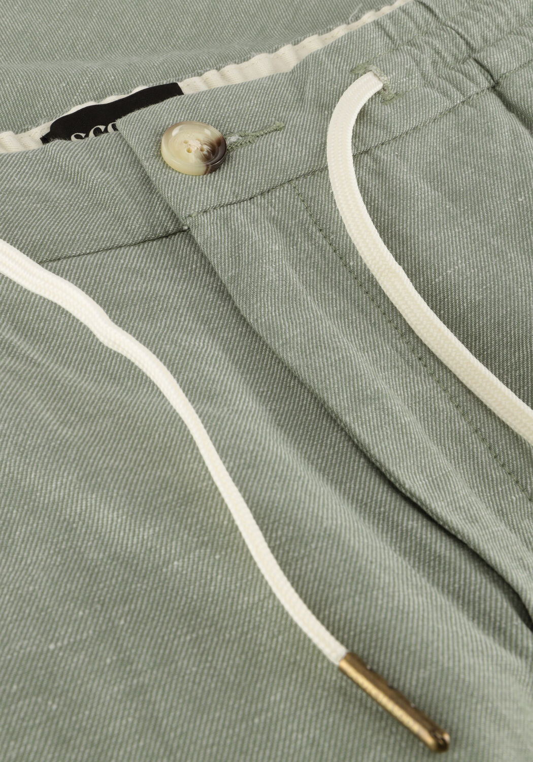 Donkergroene SCOTCH & SODA Korte broek FAVE - COTTON/LINEN TWILL BERMUDA SHORT - large