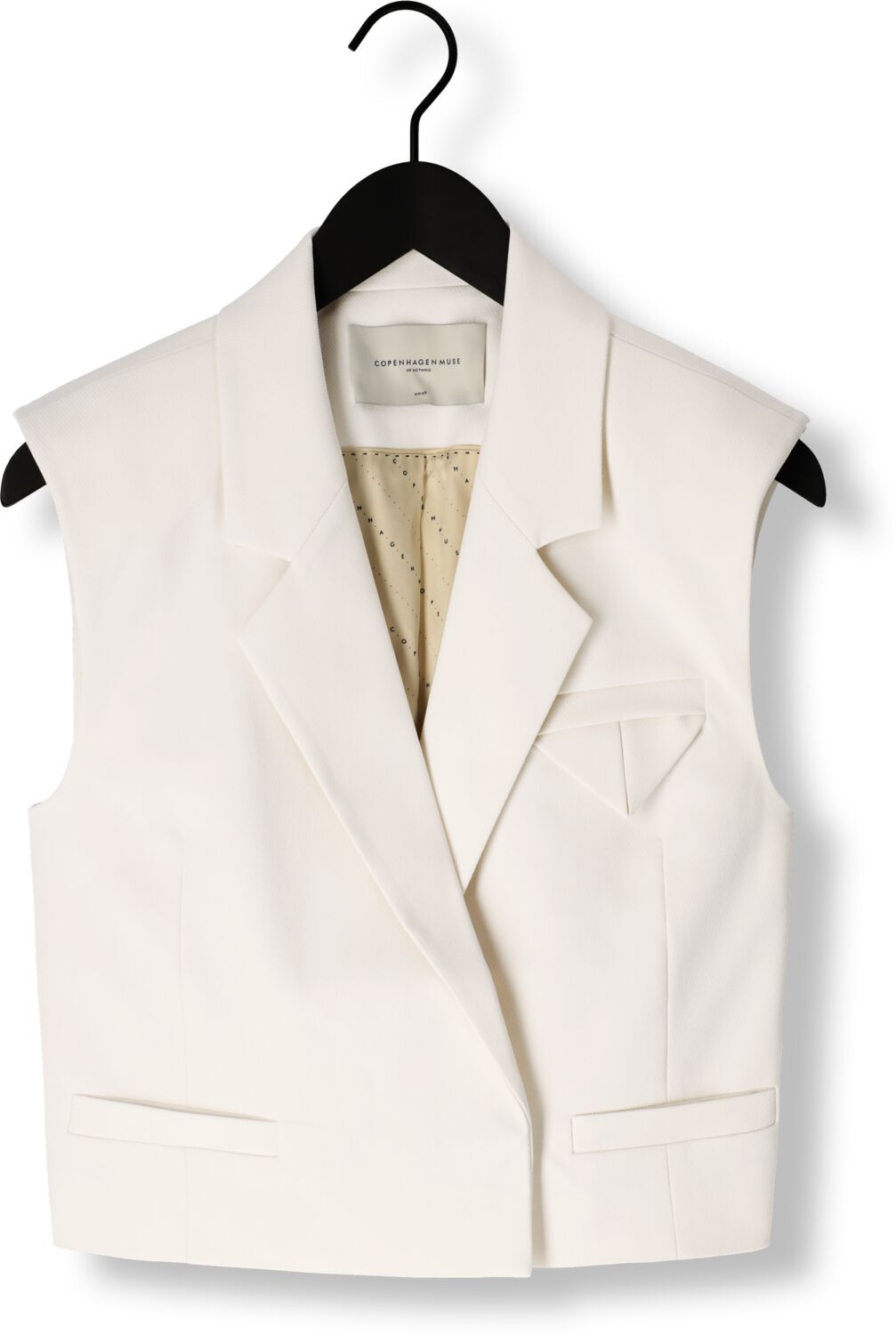 COPENHAGEN MUSE Dames Blazers Cmtailor-short Waiscoat Ecru