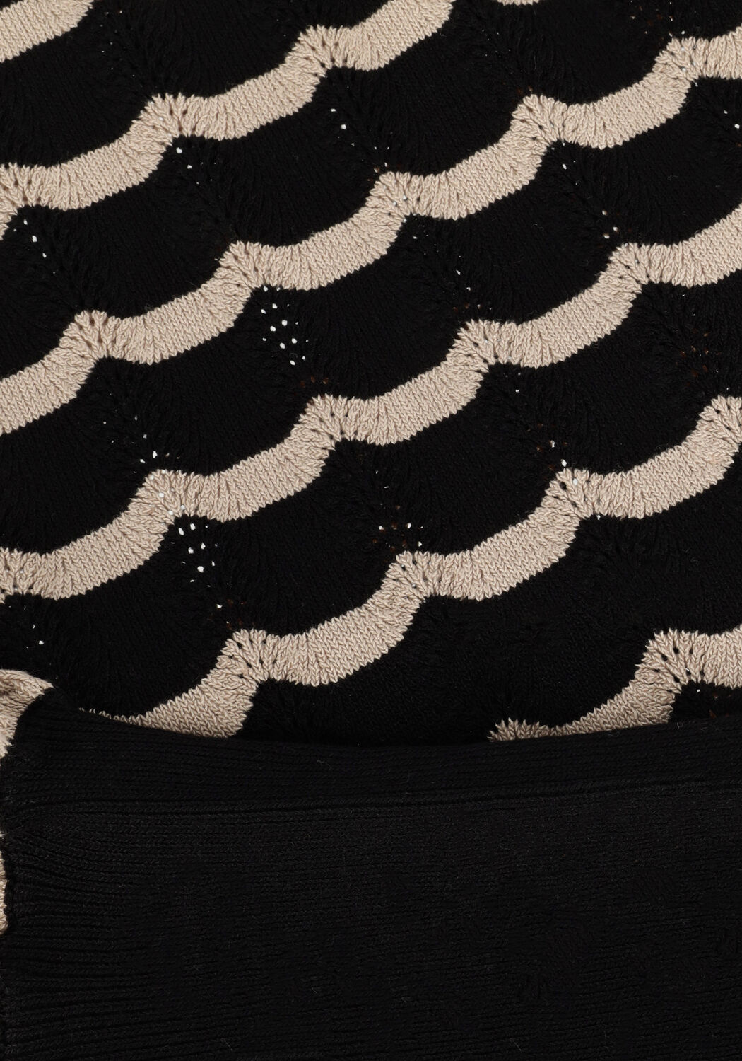 Zwarte NEO NOIR Blouses DARY STITCH KNIT BLOUSE - large