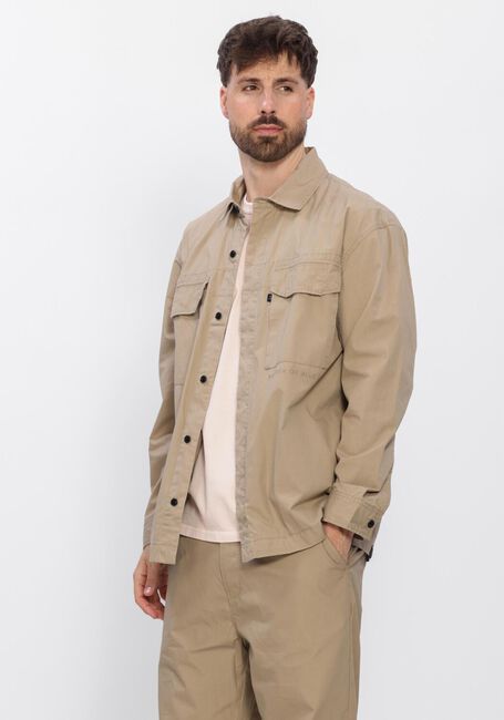 Beige BUTCHER OF BLUE Overshirt DAN COTTON OVERSHIRT - large