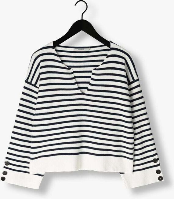 Gebroken wit SUMMUM Trui OVERSIZED SAILOR SWEATER NAUTICAL KNIT - large