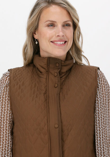 Camel OBJECT Bodywarmer IRIS PADDED WAISTCOAT - large