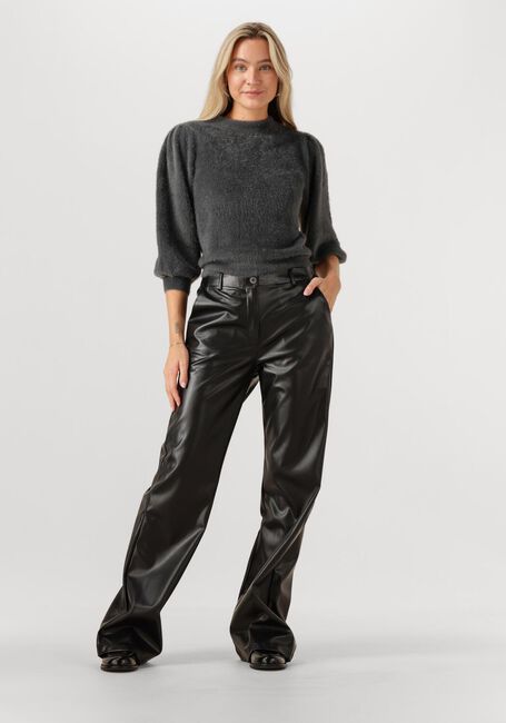 Donkergrijze CATWALK JUNKIE Trui FUZZY PUFF SLEEVE KNIT - large