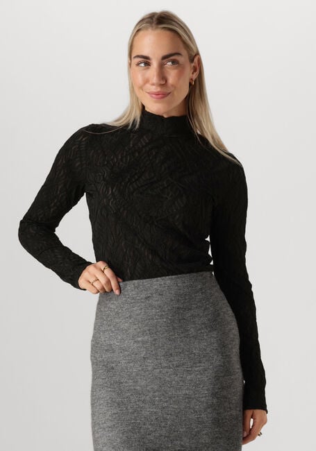 Zwarte MINUS Tops & T-shirts MSVICENTA ROLLNECK LONGSLEEVE TOP - large