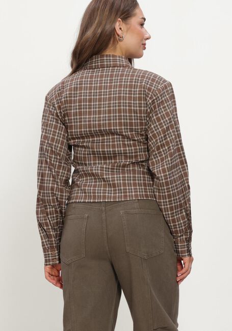 Bruine REFINED DEPARTMENT Blouses LADIES WOVEN BLOUSE SMALL CHECK SYD - large