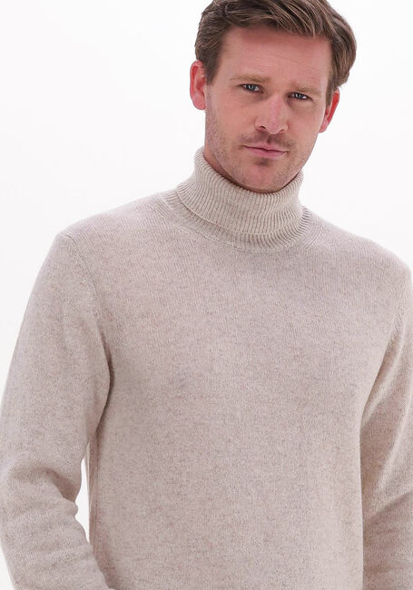 Beige PROFUOMO Coltrui PULLOVER HEAVY ROLL NECK - large