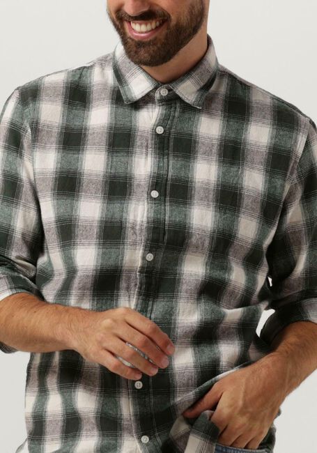Donkergroene SELECTED HOMME Casual overhemd REGBALDO SHIRT - large