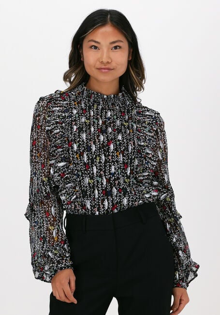 Zwarte FABIENNE CHAPOT Blouses LEONIE FRILL TOP - large