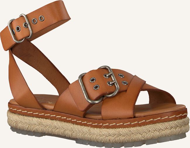 Cognac SHABBIES Platte sandalen 152020038 Cognac SHABBIES Platte sandalen 152020038 - large