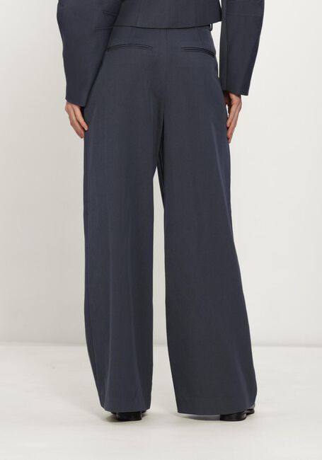 Blauwe MSCH COPENHAGEN Wijde broek MSCHLAURETTA HW PANTS - large