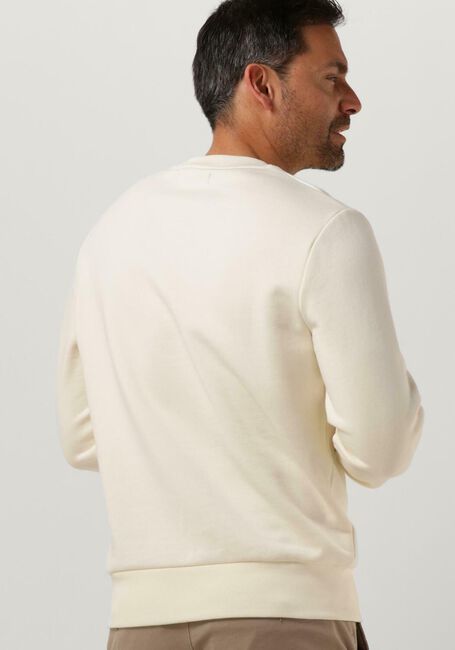 Ecru FRED PERRY Trui CREW NECK SWEATSHIRT - large