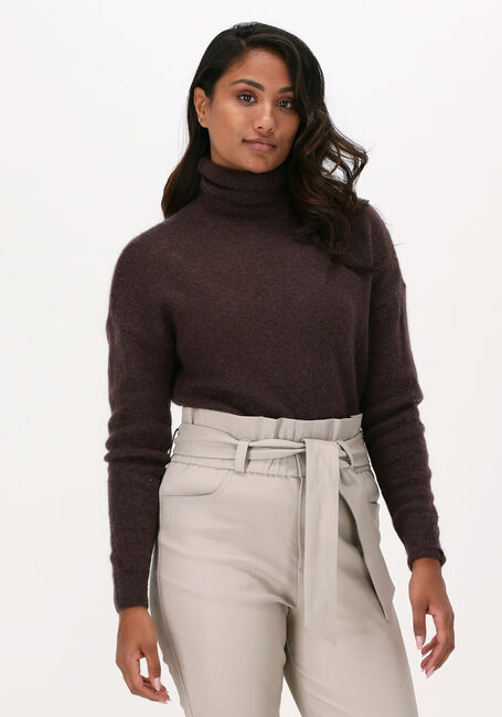Accountant Bibliografie hoek Bruine MSCH COPENHAGEN Coltrui FEMME MOHAIR ROLLNECK | Omoda