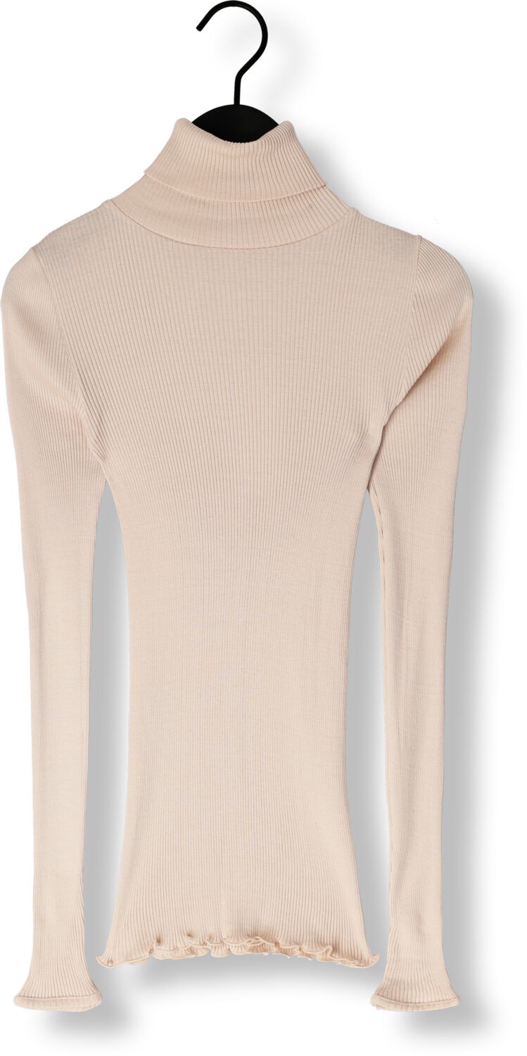 ROSEMUNDE Dames Truien & Vesten Silk T-shirt W Roller Neck Beige