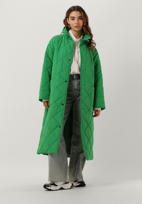 Groene STAND STUDIO Gewatteerde jas SAGE COAT - large