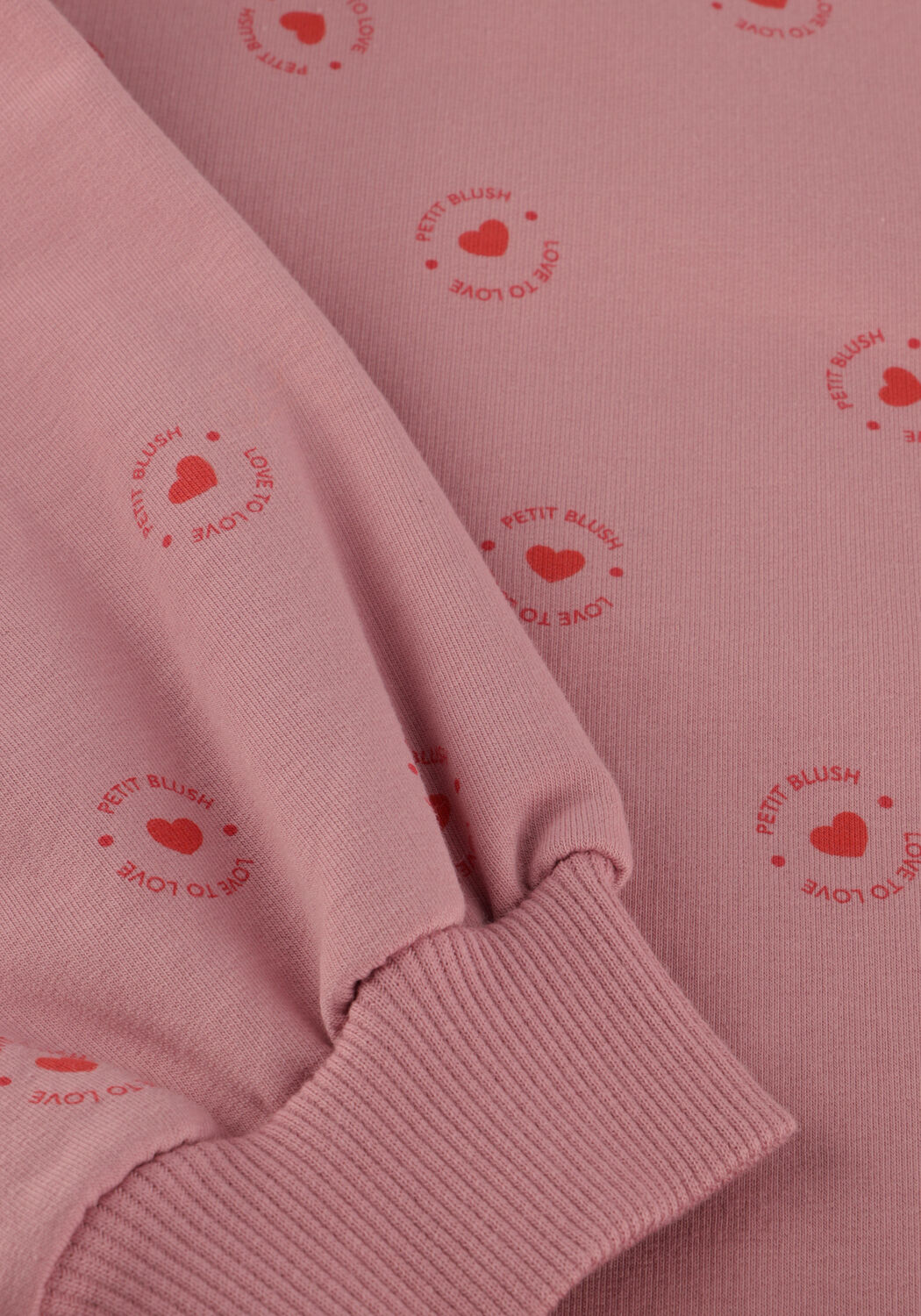 Roze PETIT BLUSH Sweater EASY SWEATER LOVE TO LOVE - large