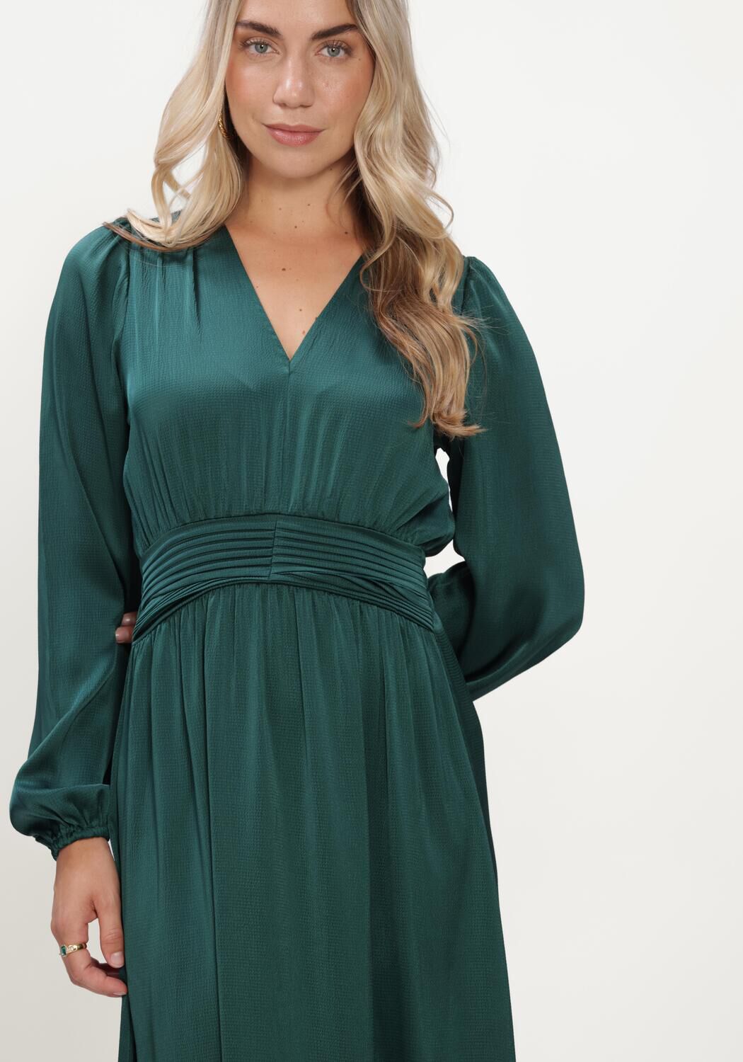 Donkergroene FREEBIRD Maxi jurk DOMINA SS - large