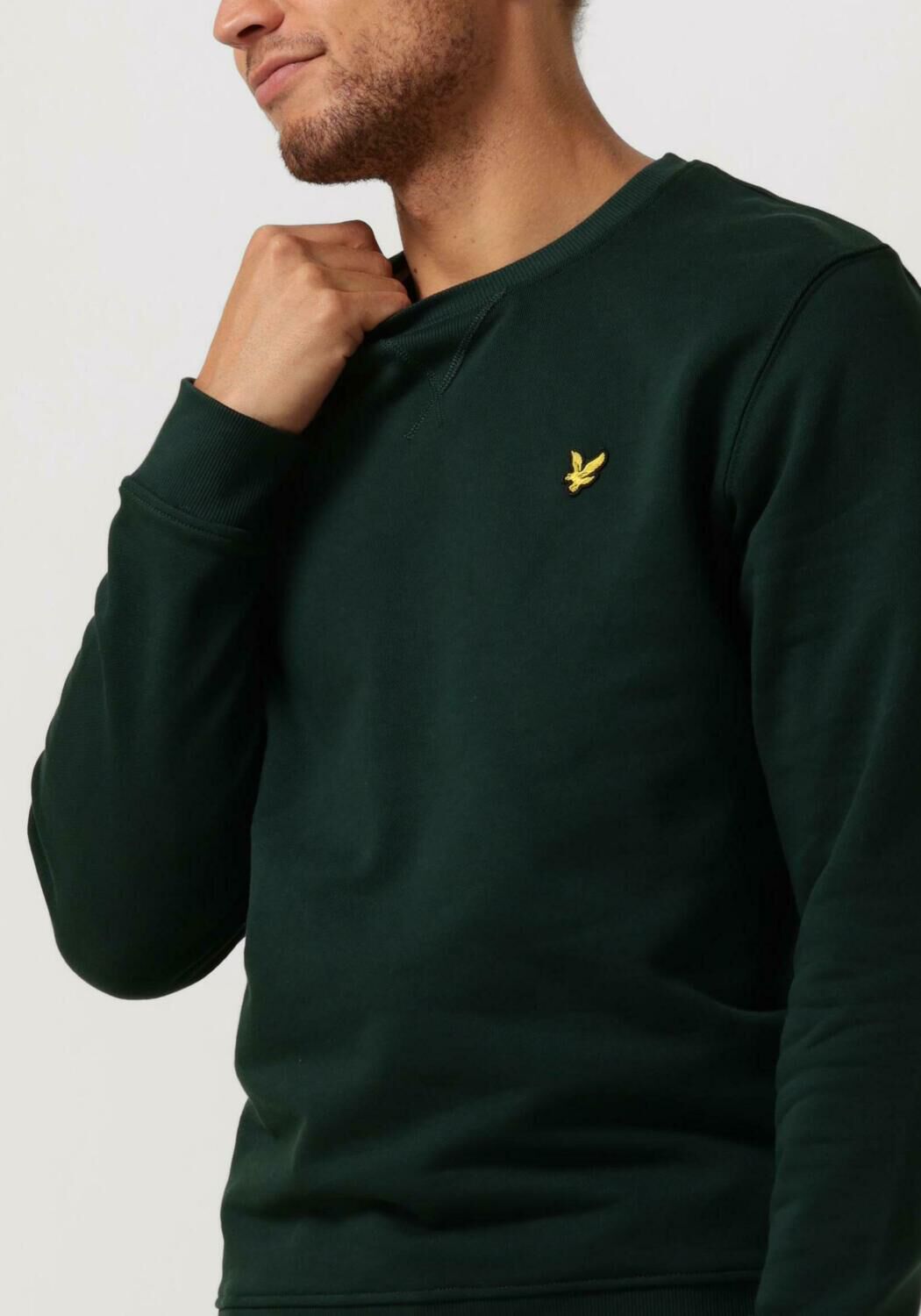 groene lyle scott trui crew neck sweatshirt