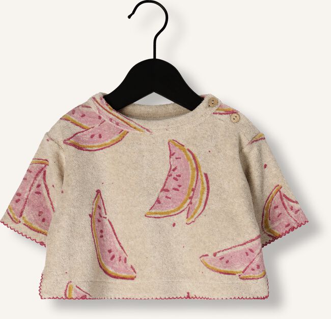 Ecru PLAY UP T-shirt PRINTED PLUSH SWEATER Ecru PLAY UP T-shirt PRINTED PLUSH SWEATER - large