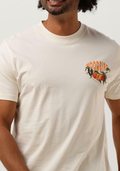 Gebroken wit WOODBIRD T-shirt RICS PEACH TEE - large