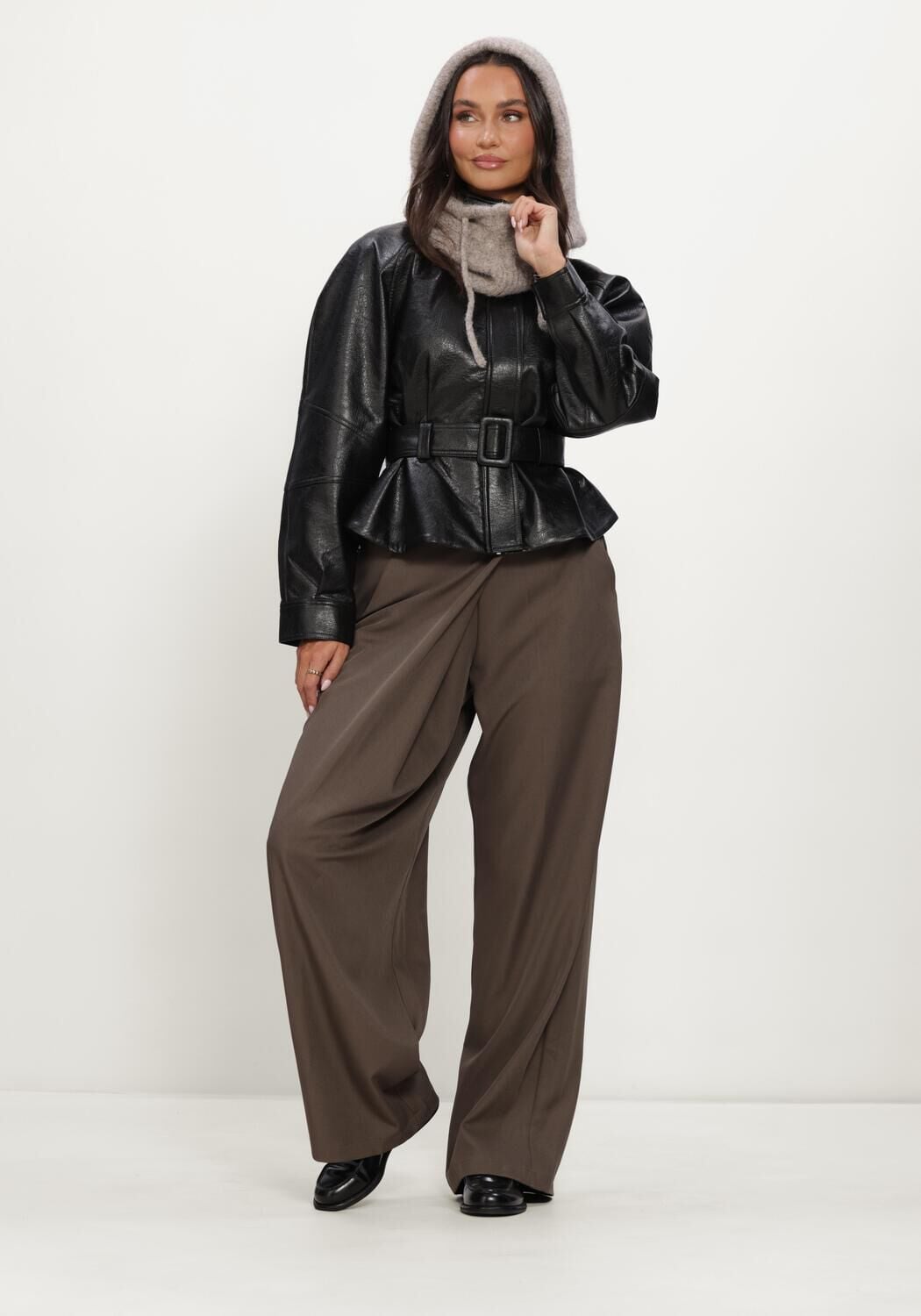 NEO NOIR Dames Jassen Jaclyn Faux Leather Jacket Zwart