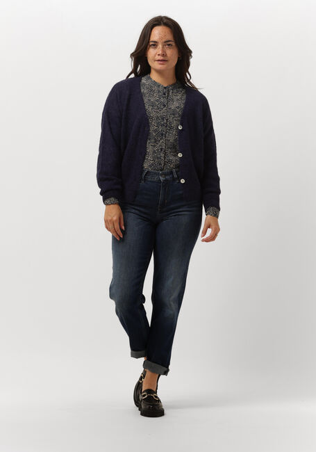 Donkerblauwe BY-BAR Vest LIV CARDIGAN - large