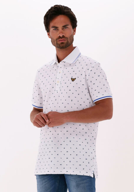 Witte PME LEGEND Polo SHORT SLEEVE POLO FINE PIQUE ALL OVER PRINT - large