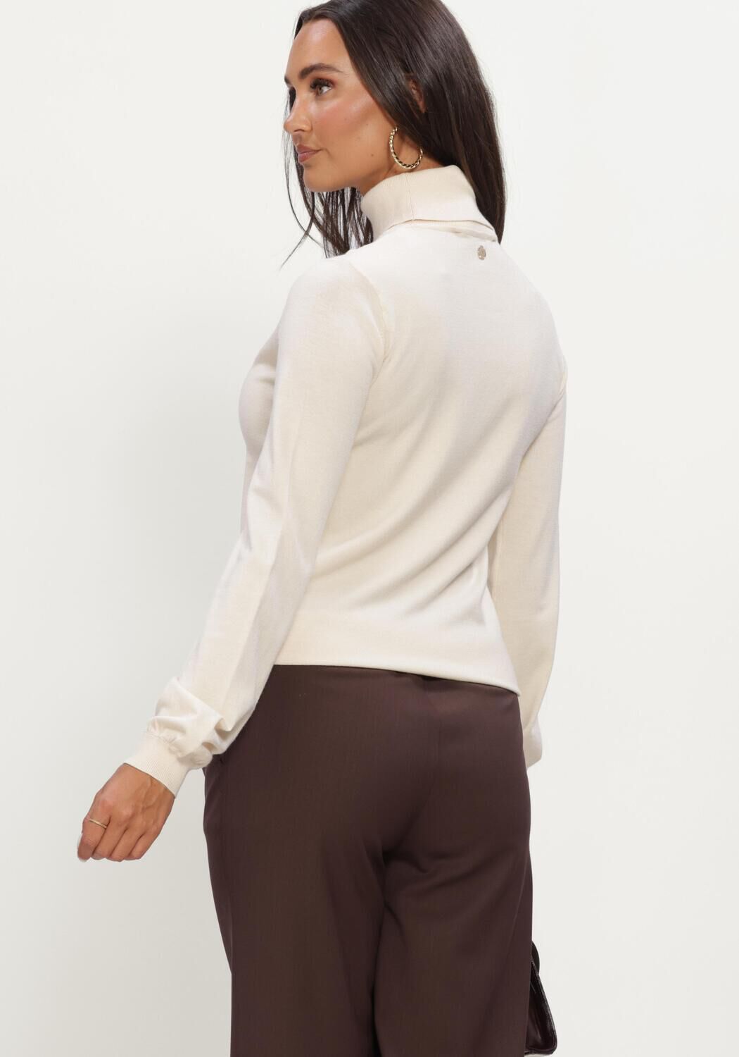 Ecru SILVIAN HEACH Trui SWEATER TURTLENECK RECIK - large