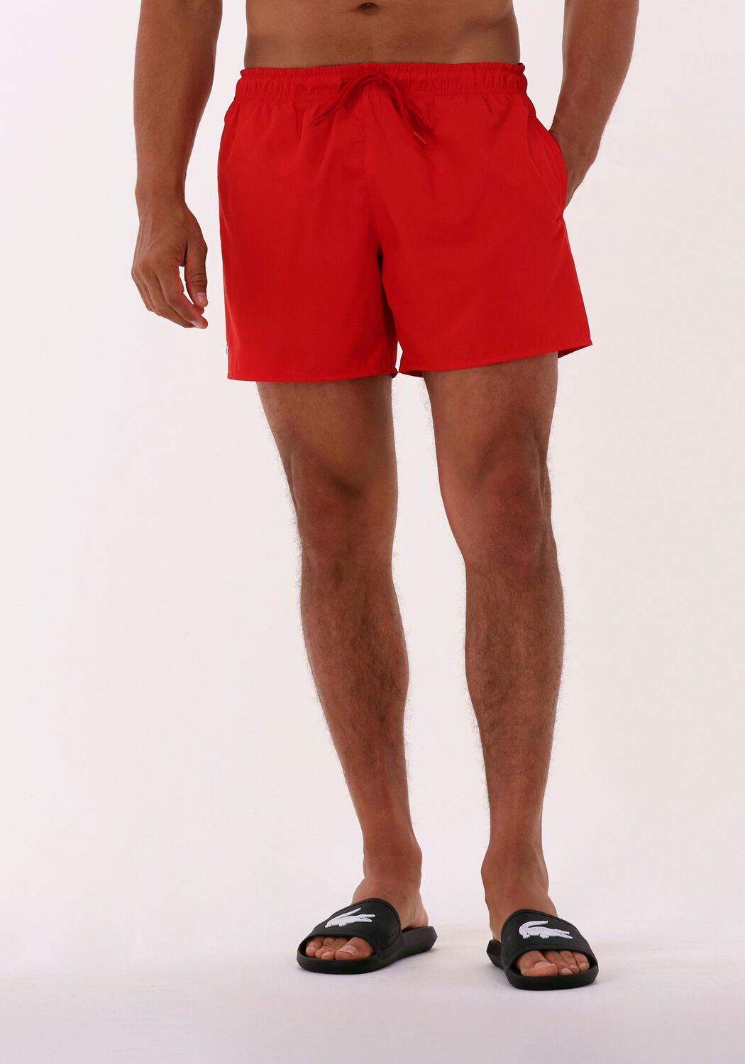 Lacoste men's swim trunks best sale