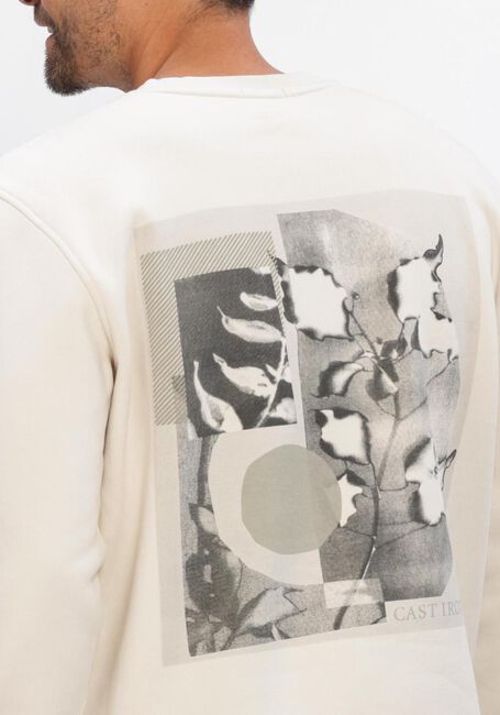 Ecru CAST IRON Sweater RELAXED FIT GRAPHIC - large