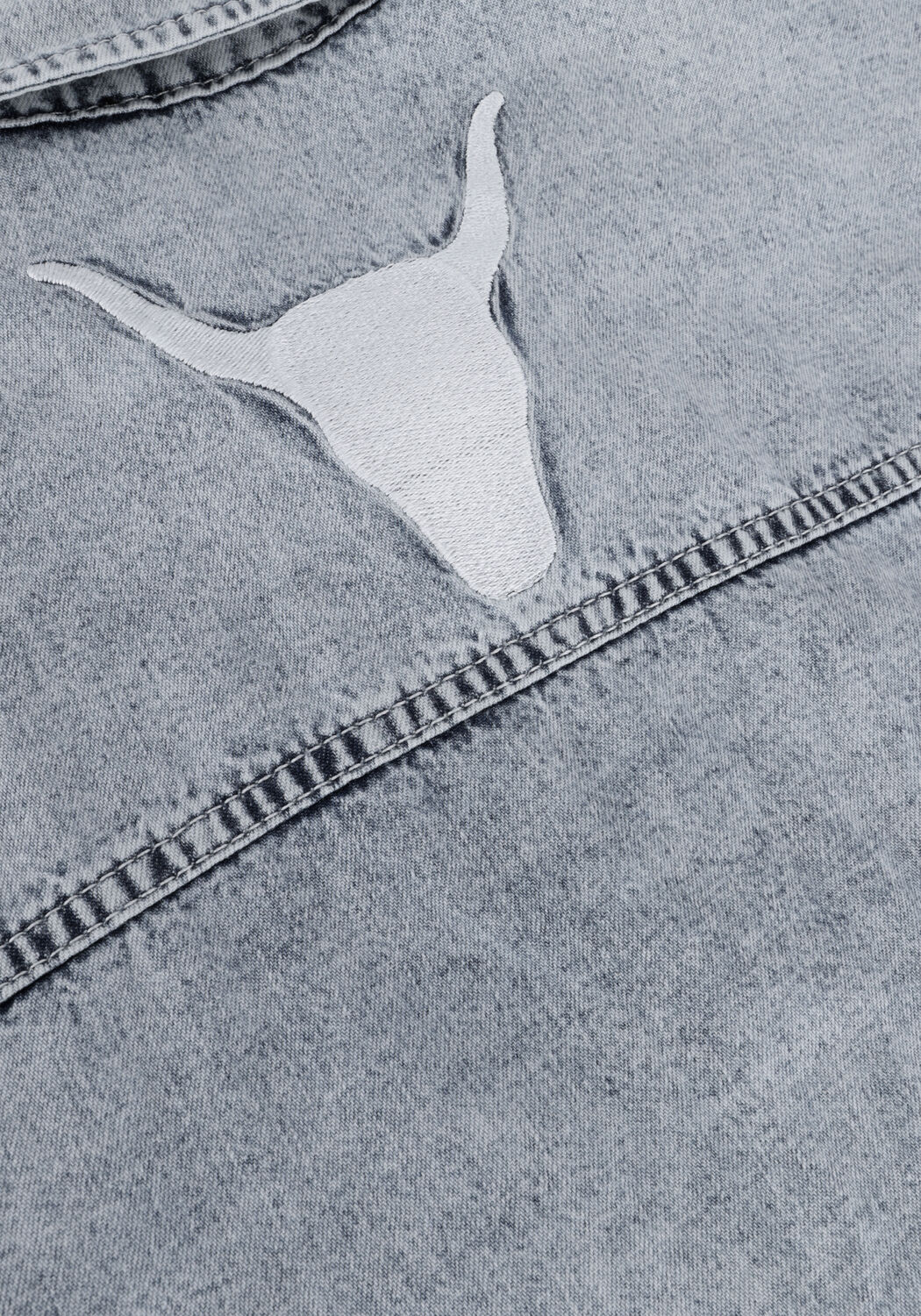 Blauwe ALIX THE LABEL Mini jurk LADIES WOVEN DENIM BLOUSE DRESS - large