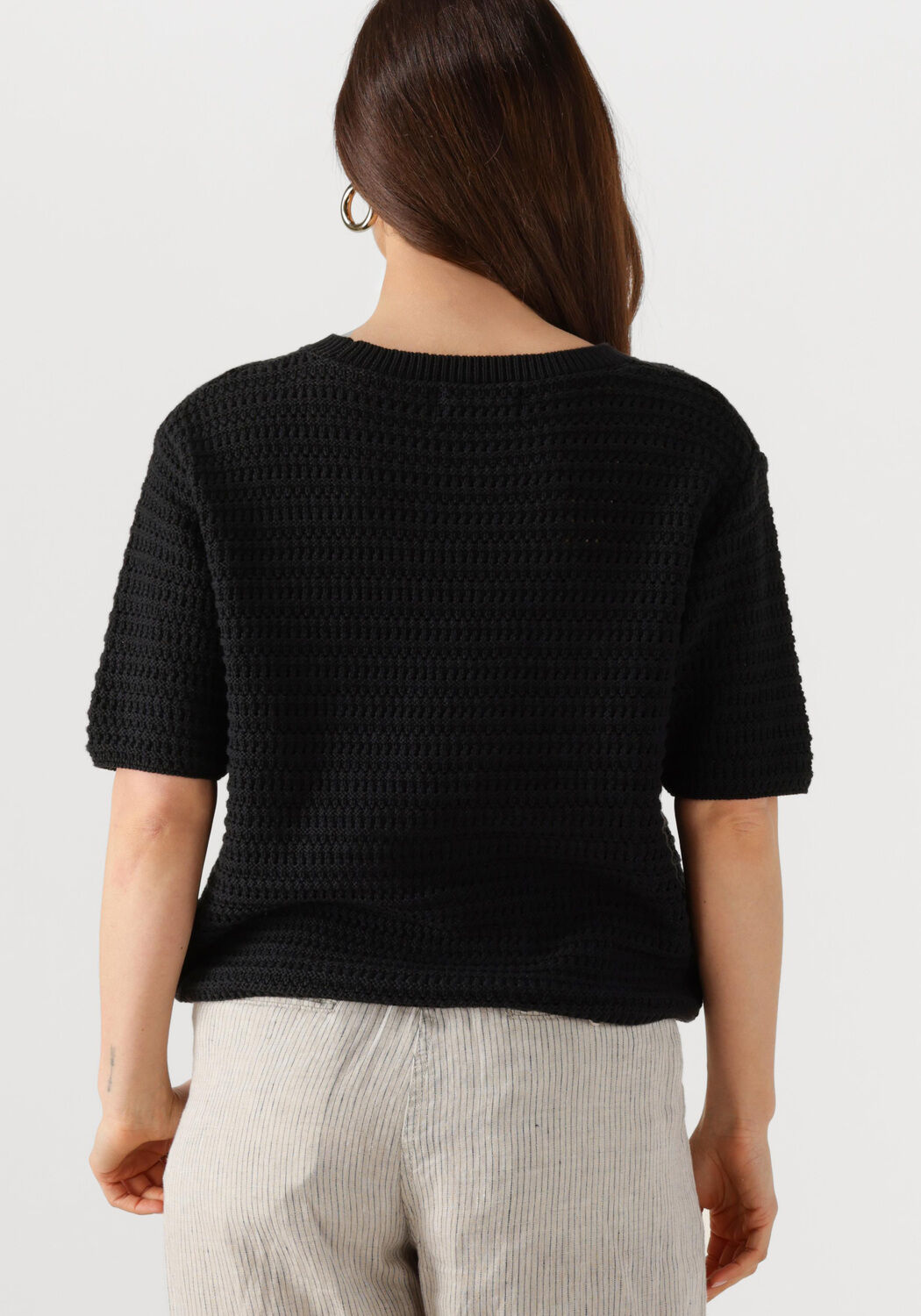 WITHBLACK Dames Tops & T-shirts Wblkindra Ss Tee Zwart