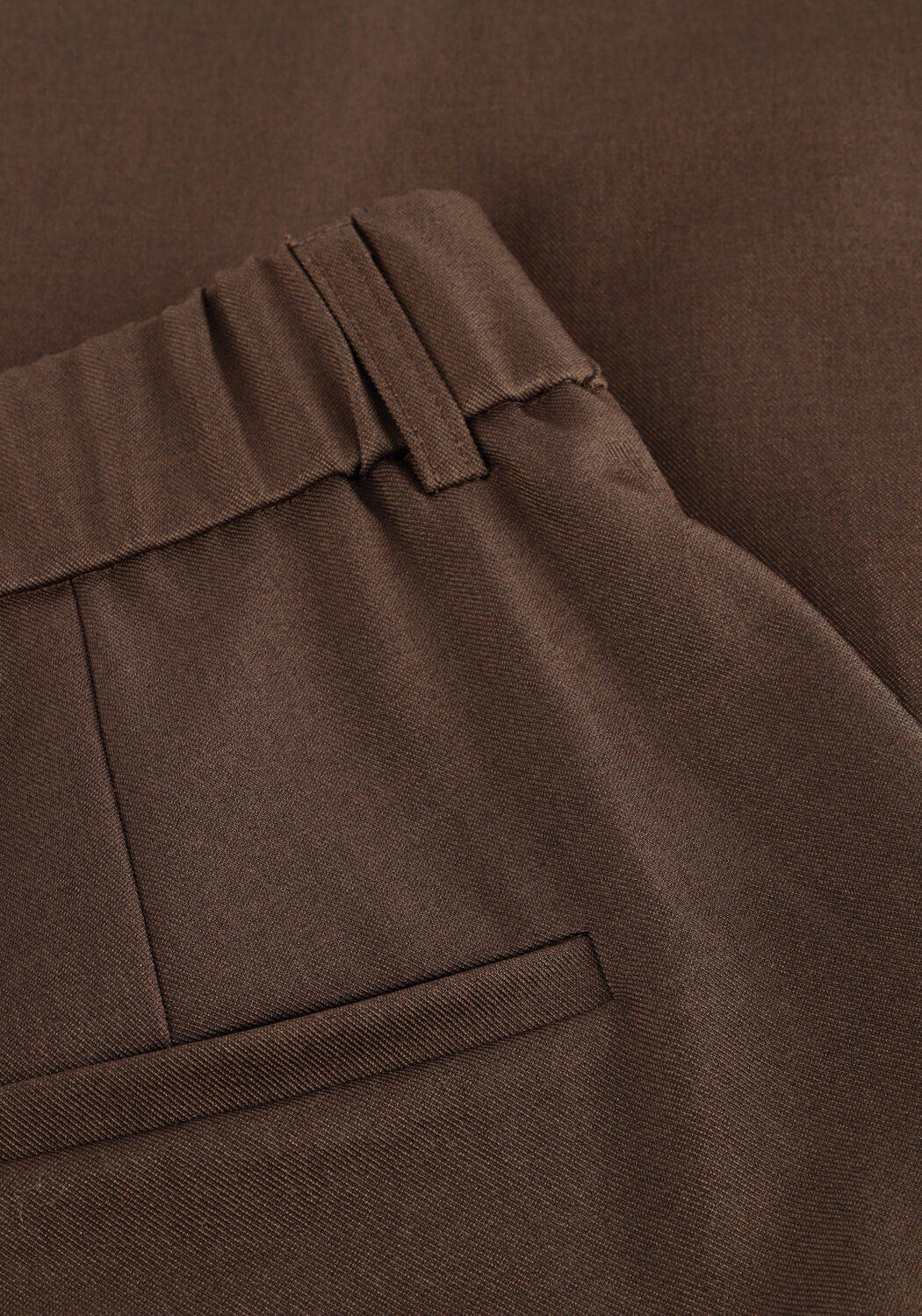 Bruine NEO NOIR Wijde broek EMMETT STRUCTURE PANTS - large