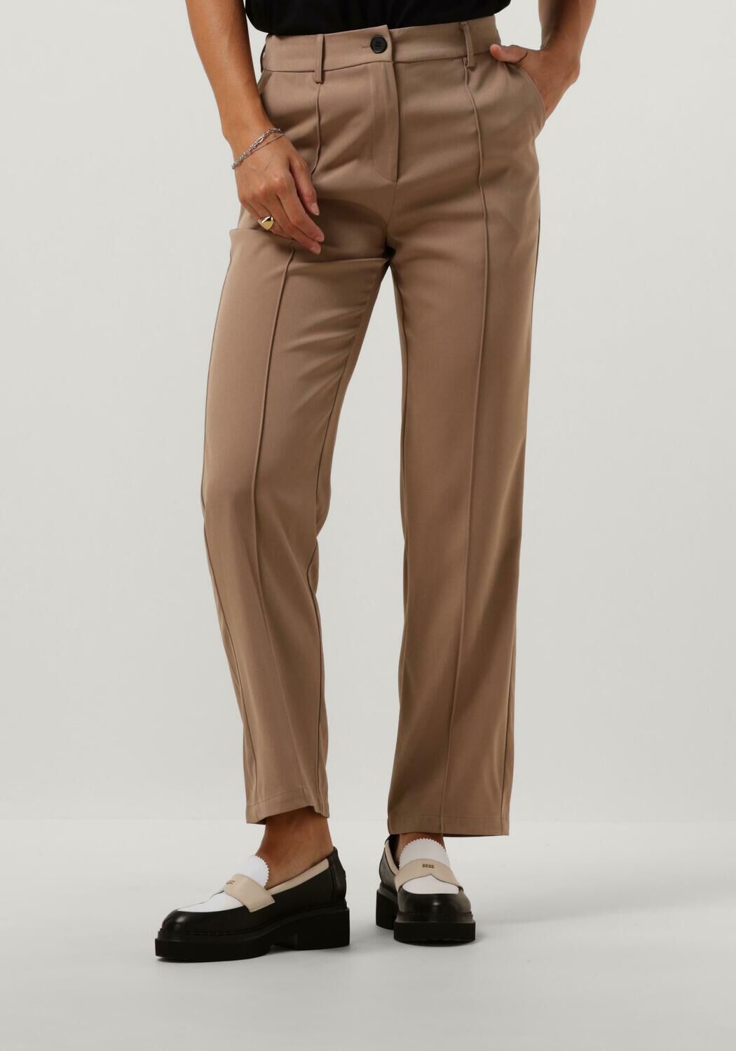 YDENCE Dames Broeken Pants Morgan Taupe