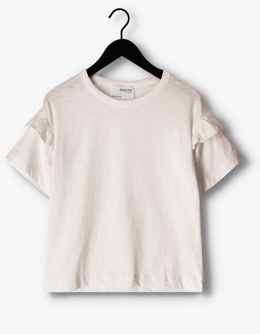 Witte SELECTED FEMME T-shirt SLFRYLIE SS FLORENCE TEE - large