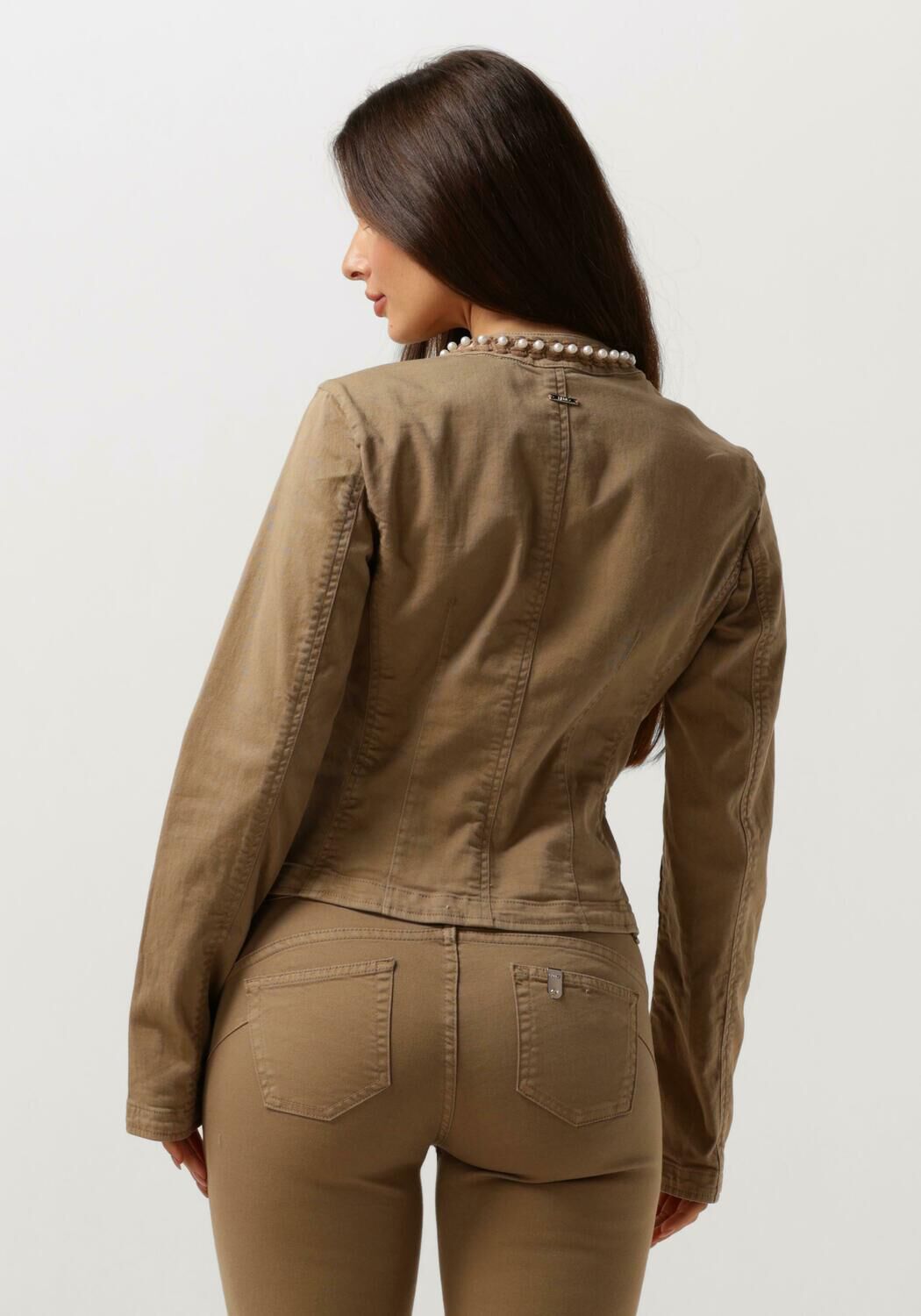 LIU JO Dames Jassen Drill Stretch Mix Jacket Beige