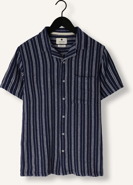 Donkerblauwe ANERKJENDT Casual overhemd AKLEO S/S DOBBY SHIRT Donkerblauwe ANERKJENDT Casual overhemd AKLEO S/S DOBBY SHIRT - large