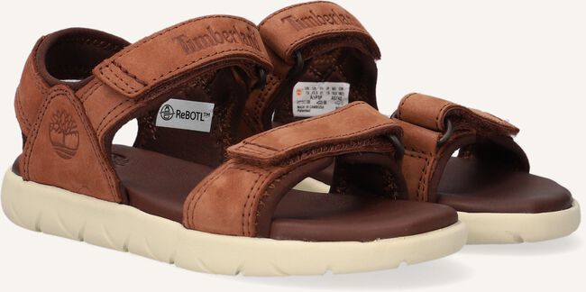 Bruine TIMBERLAND Platte sandalen NUBBLE SANDAL LTHR 2 STRAP Bruine TIMBERLAND Platte sandalen NUBBLE SANDAL LTHR 2 STRAP - large