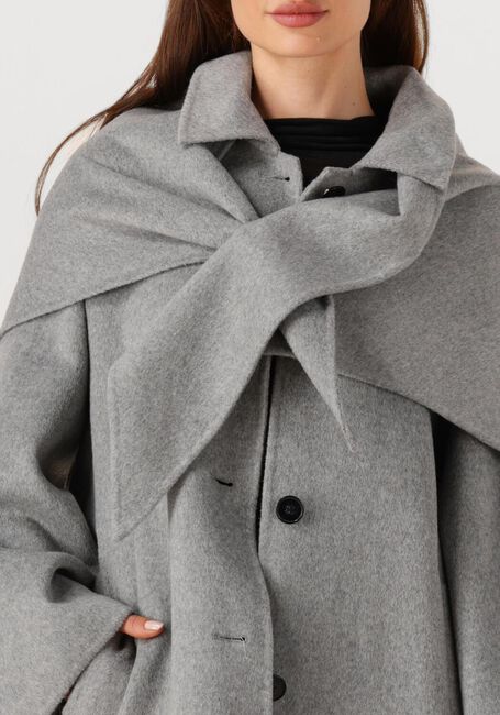 Grijze EDITED Mantel ALEA WOOL COAT - large