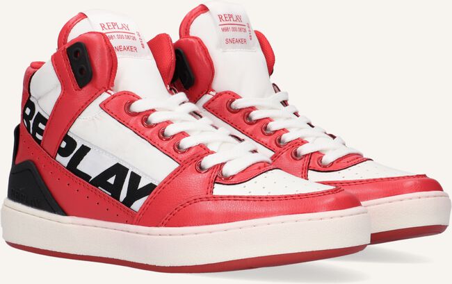 Rode REPLAY Hoge sneakers CAMPOS Rode REPLAY Hoge sneakers CAMPOS - large