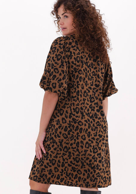 Bruine CO'COUTURE Mini jurk SAVANNAH ANIMAL DRESS - large