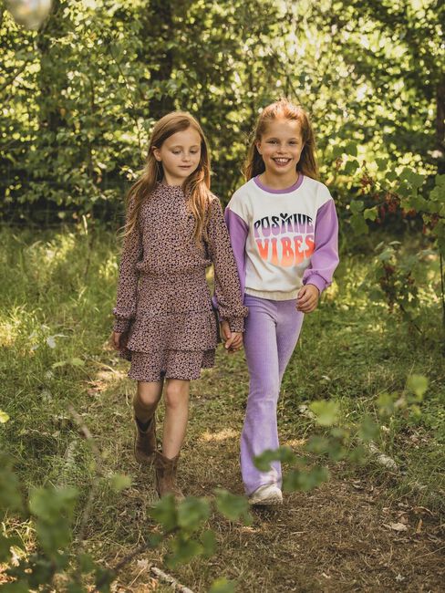 Lila LOOXS Little Mini jurk 2601-7817-897 - large