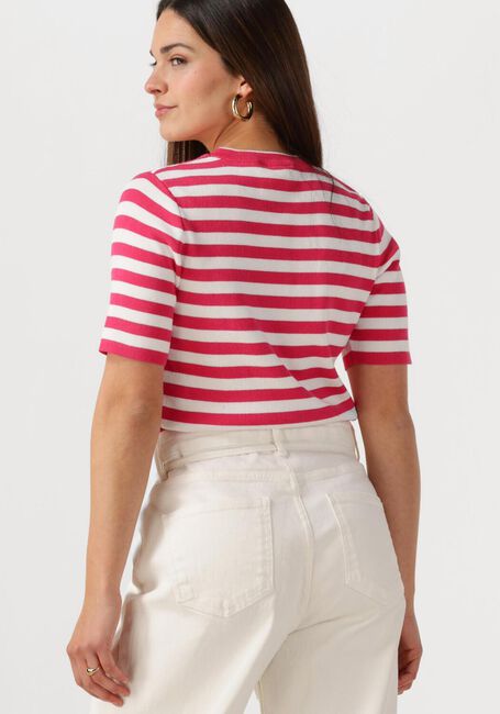 Roze OBJECT T-shirt OBJESTER S/S NEW KNIT PULLOVER - large
